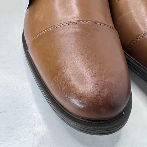 Clarks Whiddon Cap Toe Oxford Leather Shoes Dark Tan 52913 Men's US 8.5M NWD - Picture 9 of 12